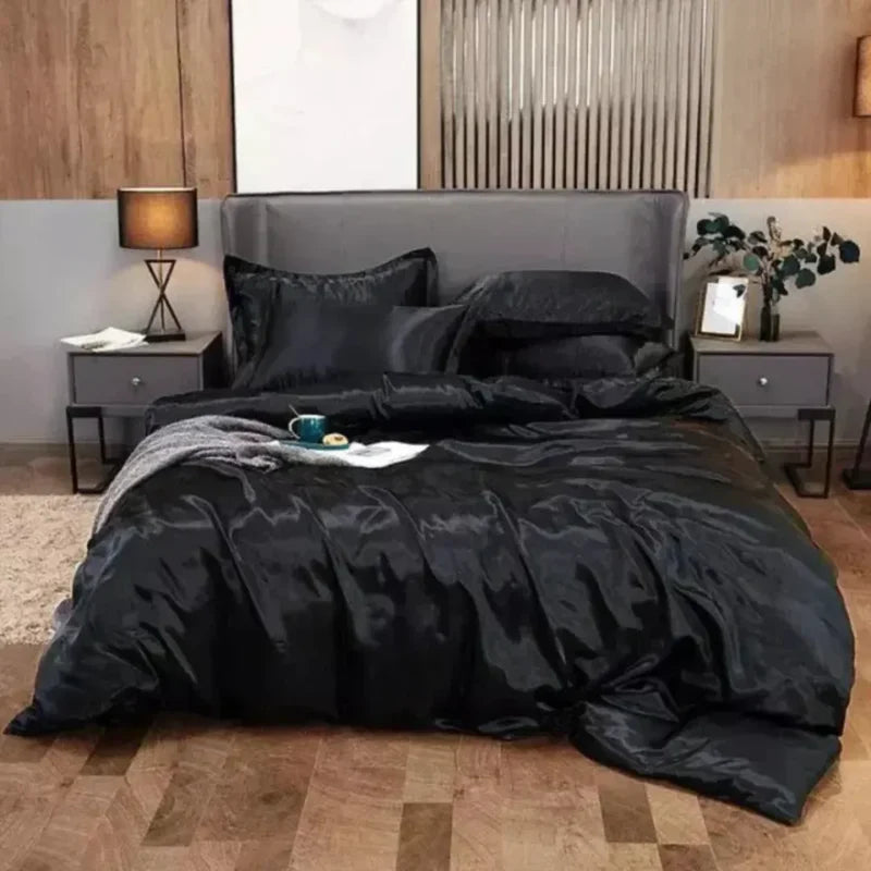 Conjunto de Roupas de Cama em Cetim